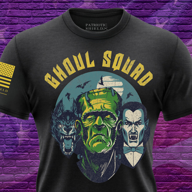 Ghoul Squad Halloween shirt with classic horror monsters